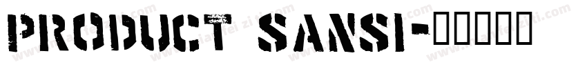 Product Sansi字体转换